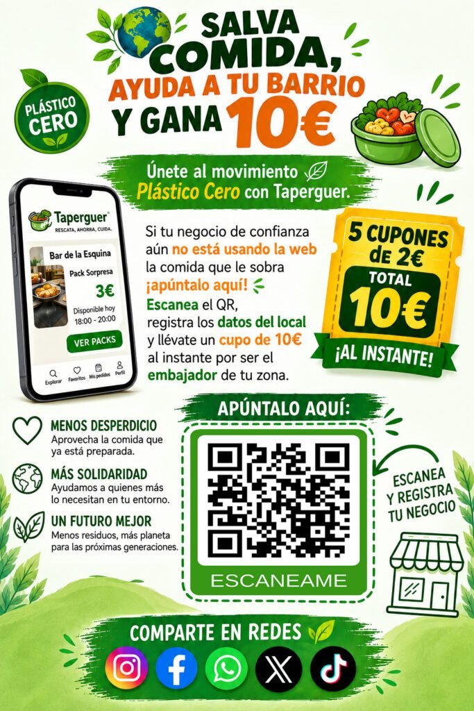 cartel de 5 bonos gratis 10€ de ahorro
